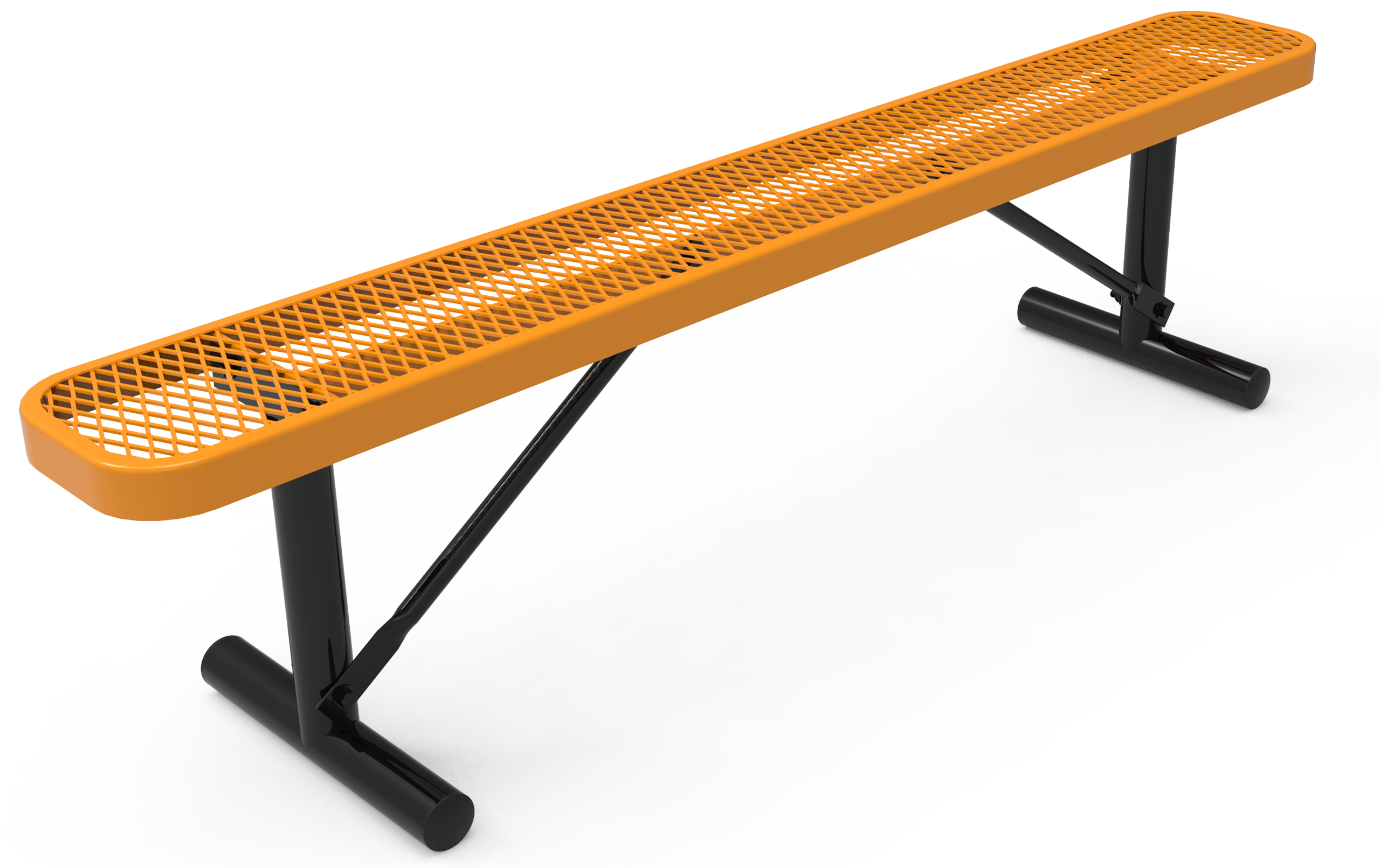 6ft Bench without Back - Portable - Expanded Metal