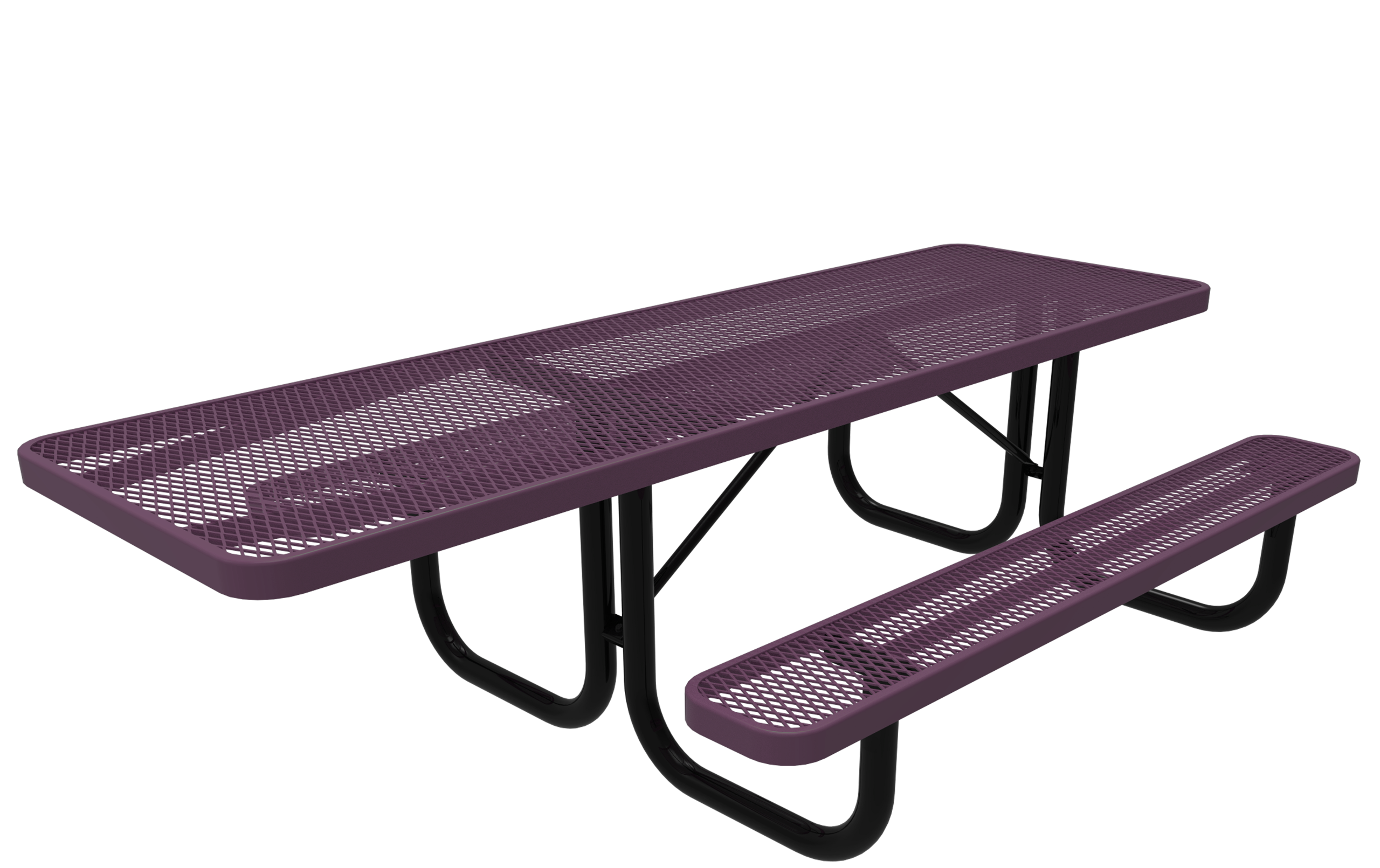 8ft ADA Rectangular Portable Table - Expanded Metal