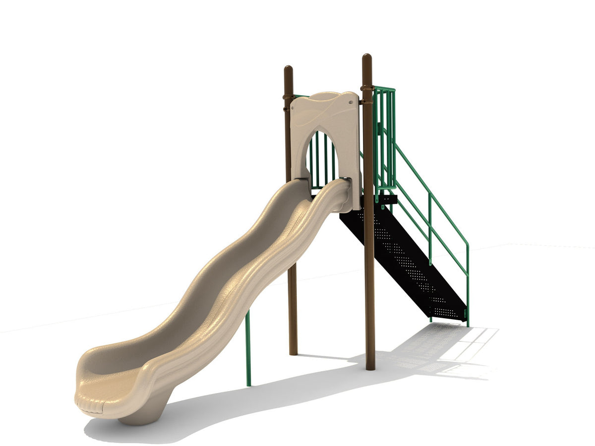 5ft Free Standing Single Wave Slide – Playground Boss