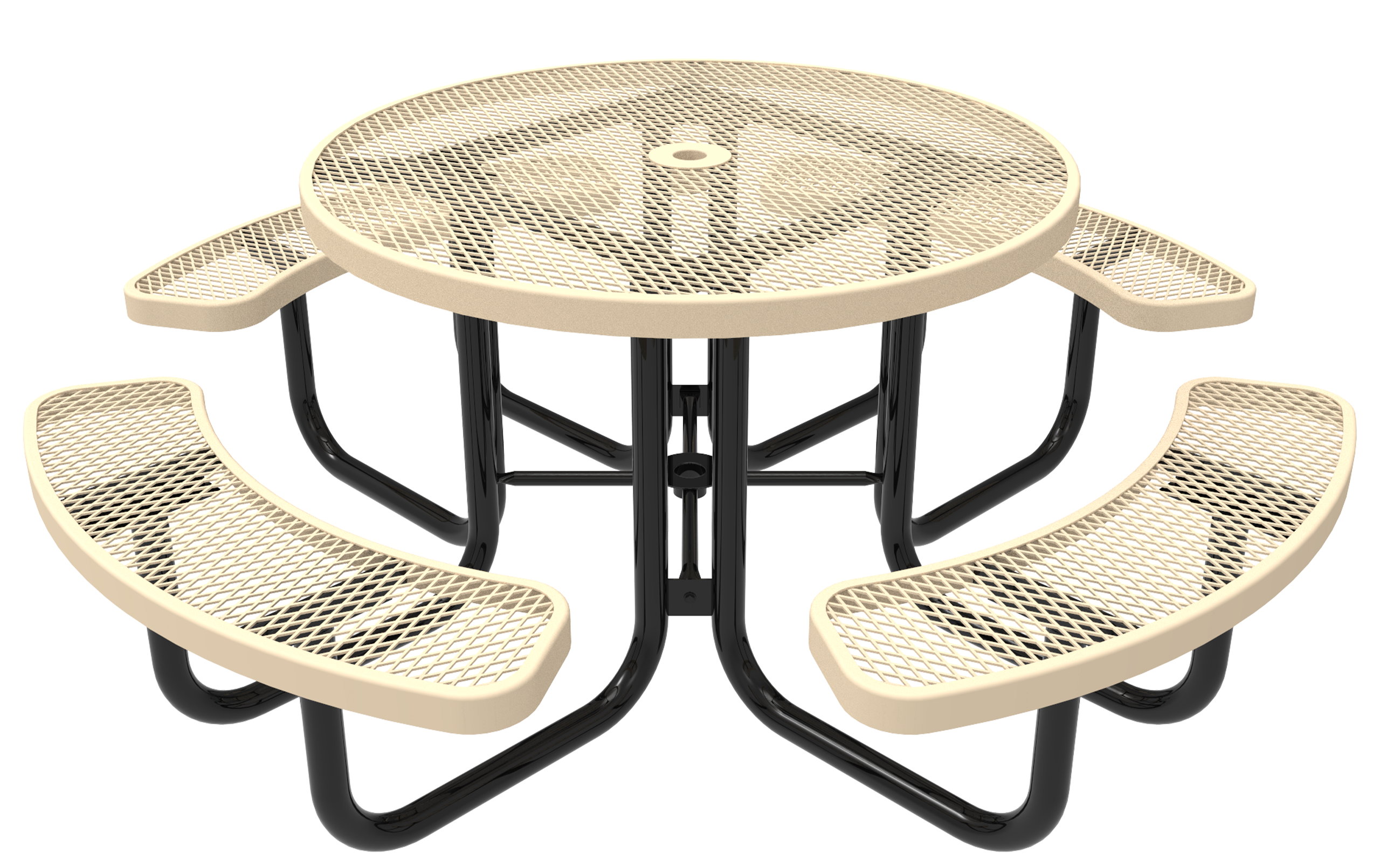 46inch Round Portable Table - Expanded Metal