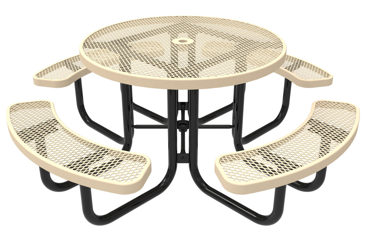 46inch Round Portable Table - Expanded Metal