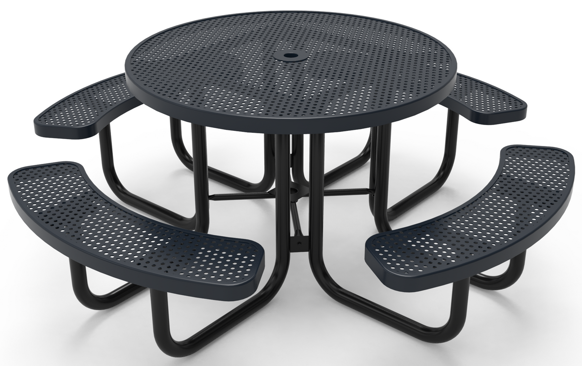 46inch Round Portable Table - Punched Steel