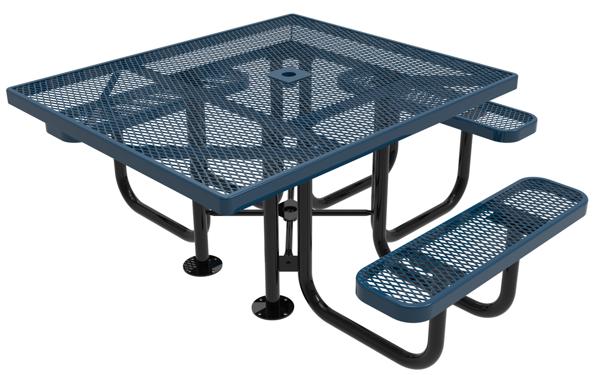 46inch ADA Square Portable Table - Expanded Metal