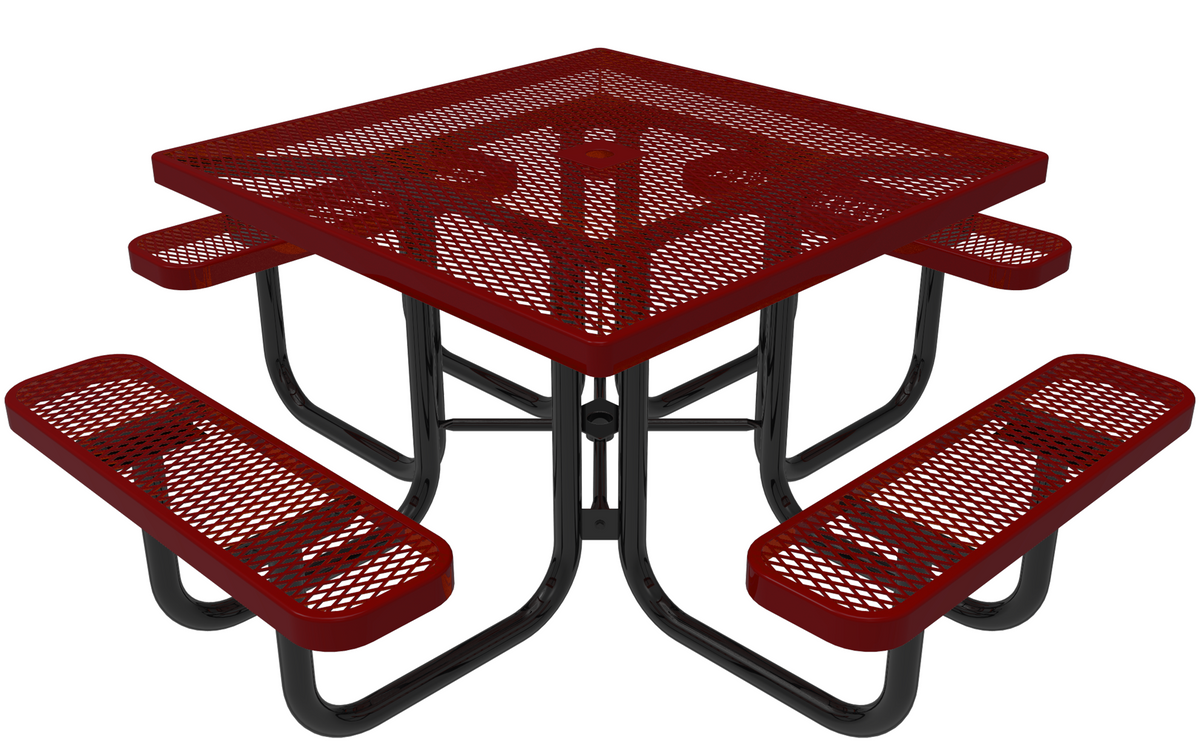 46inch Square Portable Table - Expanded Metal