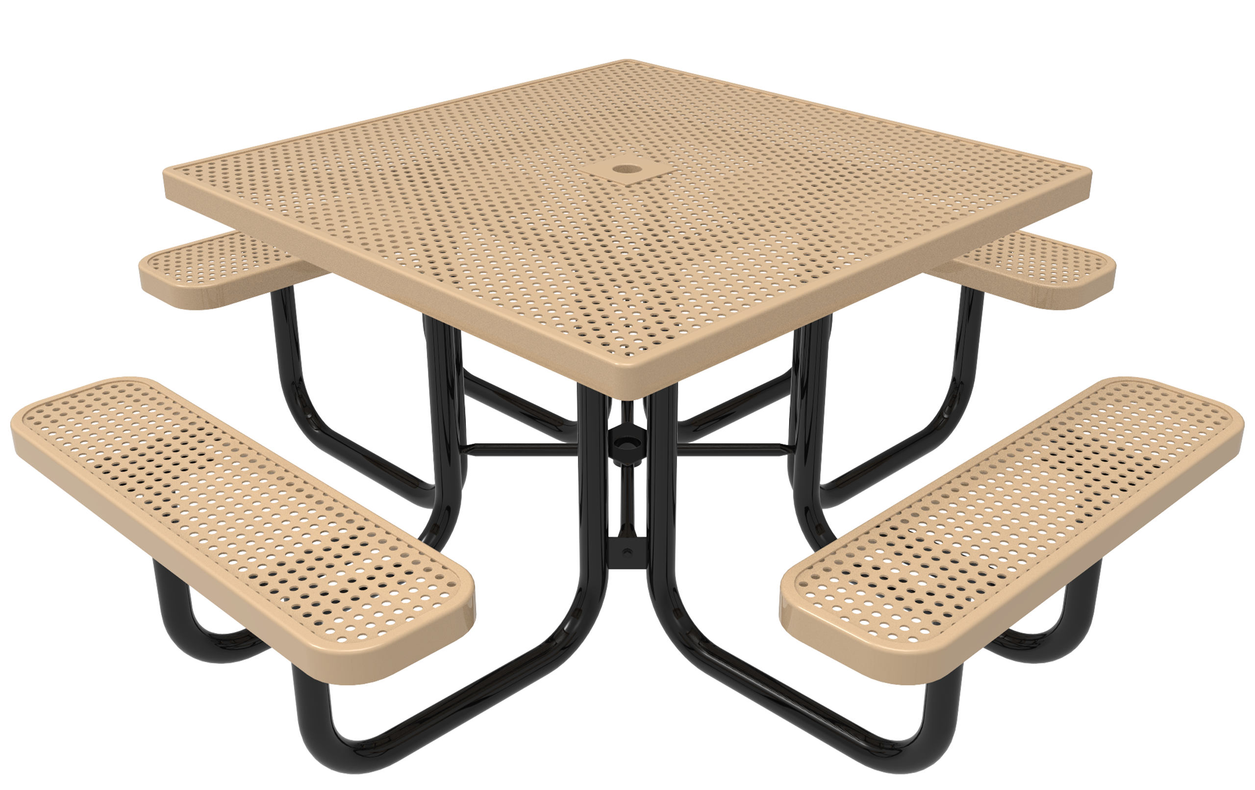 46inch Square Portable Table - Punched Steel